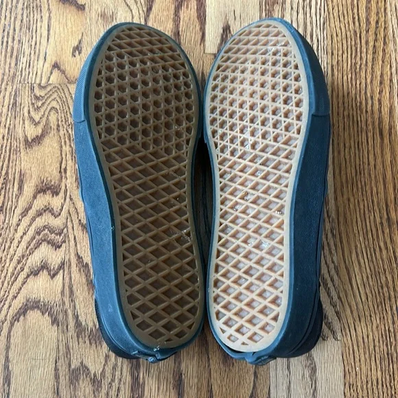 Vans Asher Platform Skate Canvas Slip On Shoes Womens Size 10 Black - Picture 5 of 6